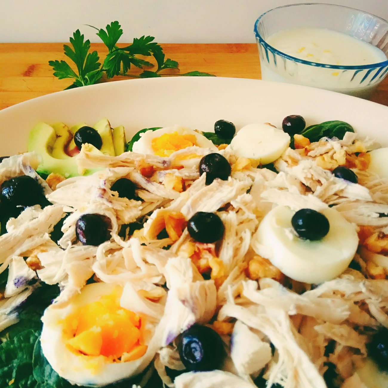 Chicken Breast Salad With Homemade Yogurt Dressing