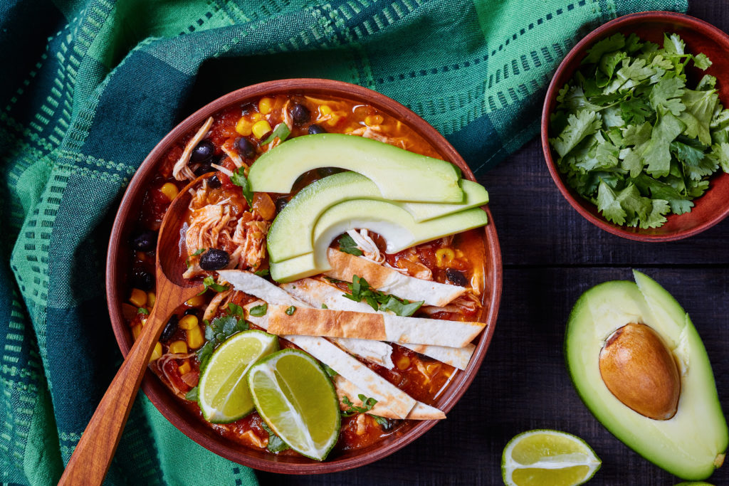 high protein chicken tortilla soup